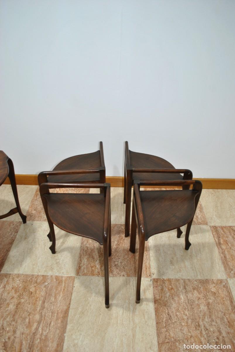 Antig&uuml;edades: MESITAS NIDO DE MADERA - Foto 6