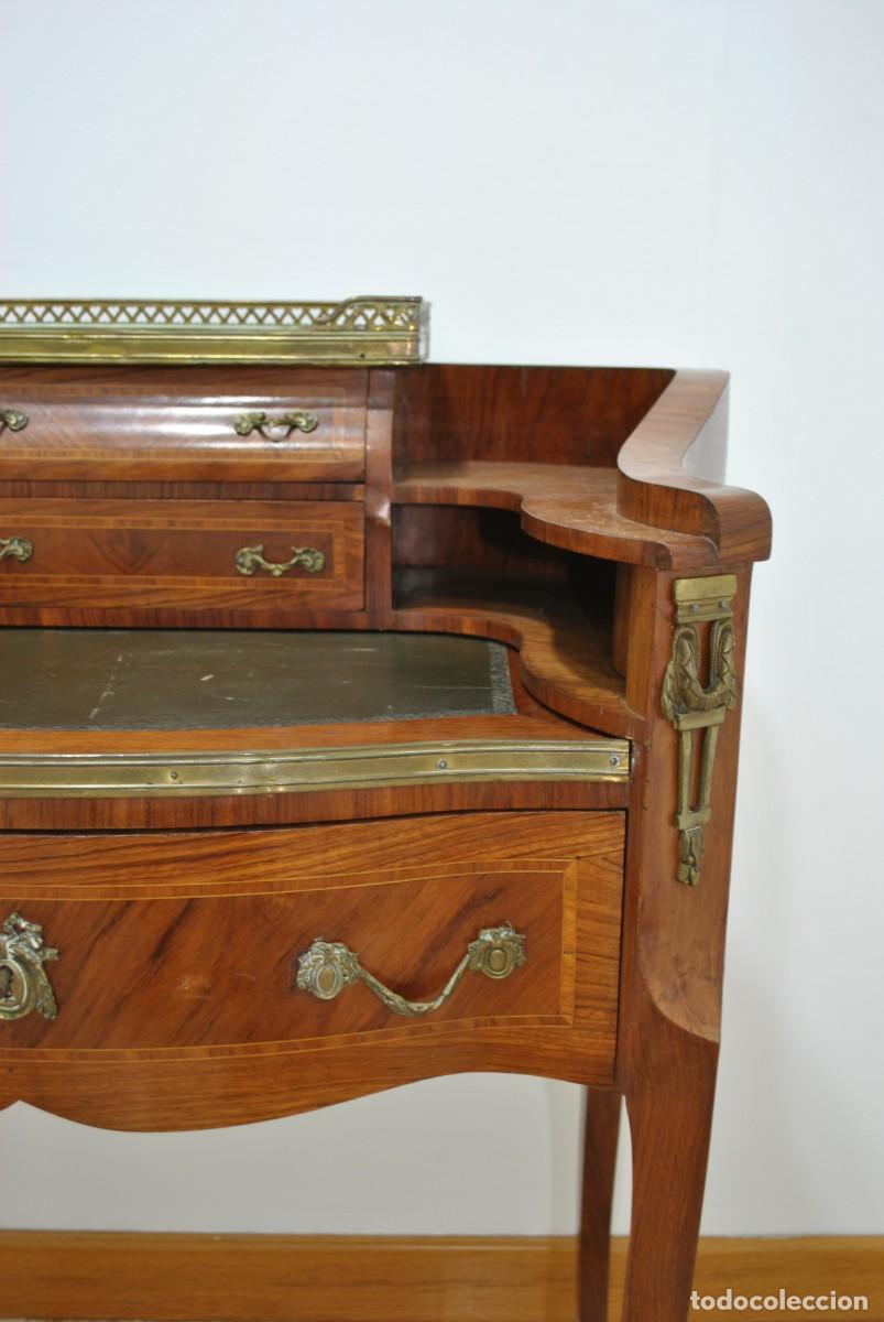 Antig&uuml;edades: ESCRITORIO ANTIGUO ESTILO LUIS XVI - Foto 4