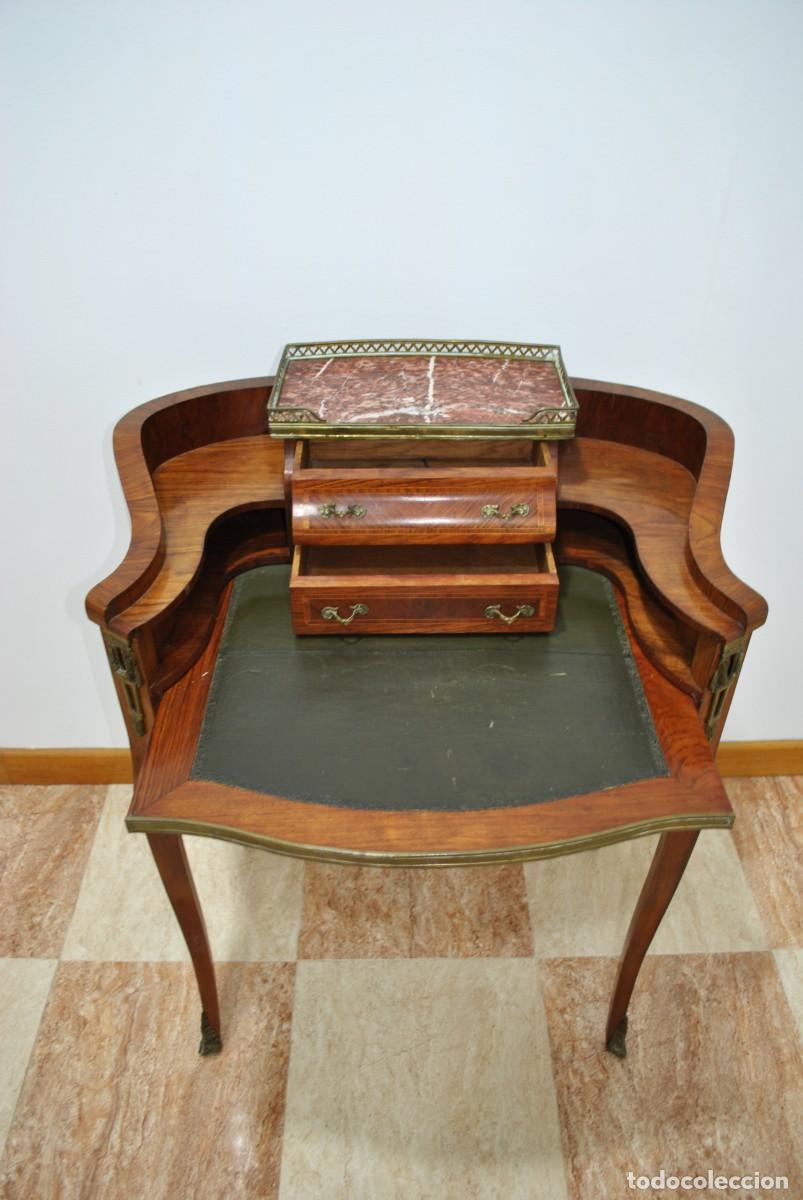 Antig&uuml;edades: ESCRITORIO ANTIGUO ESTILO LUIS XVI - Foto 5