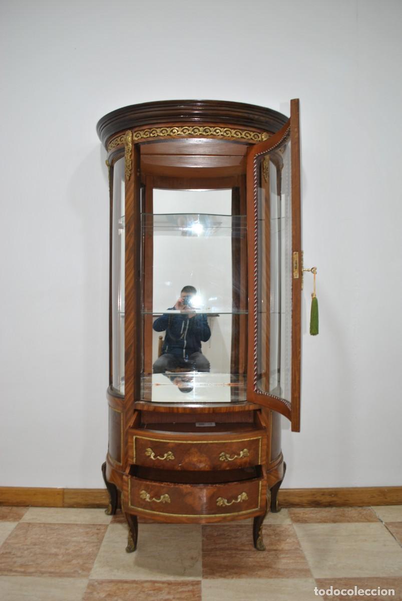Antig&uuml;edades: VITRINA CURVA LUIS XV - Foto 6