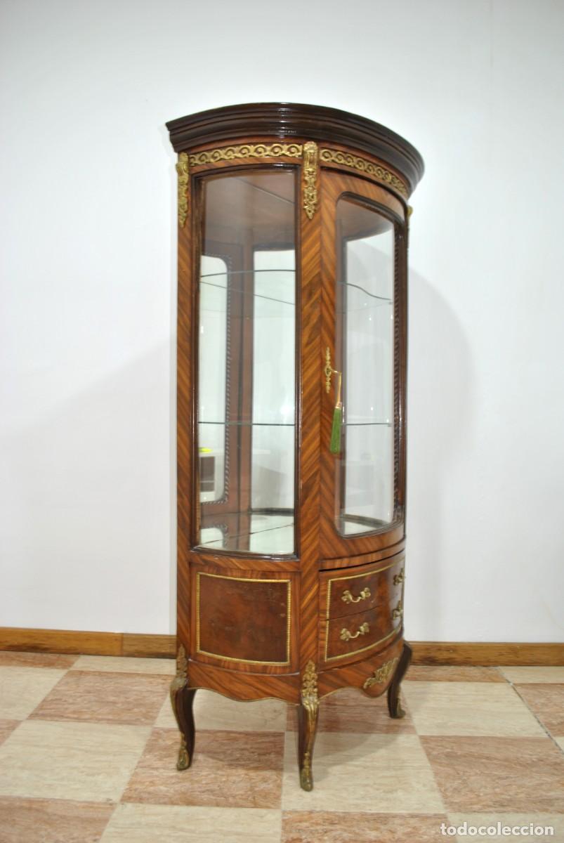Antig&uuml;edades: VITRINA CURVA LUIS XV - Foto 10