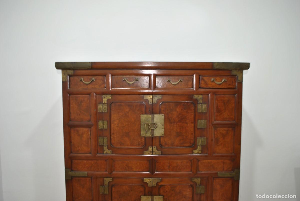 Antig&uuml;edades: MUEBLE AUIXLIAR CHINO DE MADERA - Foto 2
