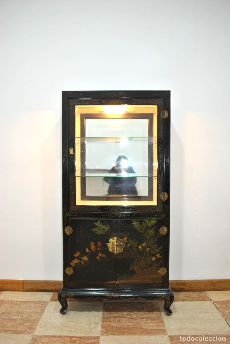 Antig&uuml;edades: VITRINA ANTIGUA LACADA CHINA - Foto 1