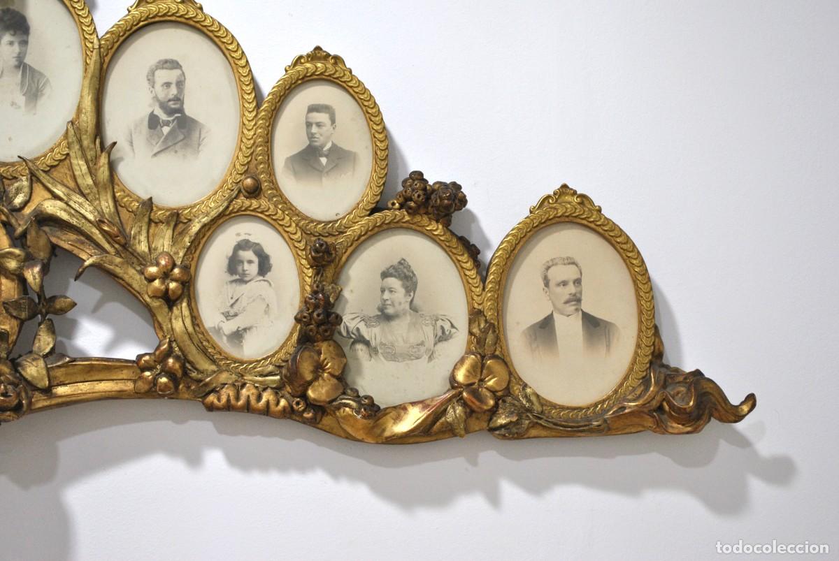 Antig&uuml;edades: PORTAFOTOS ANTIGUO M&Uacute;LTIPLE DE PARED - Foto 3