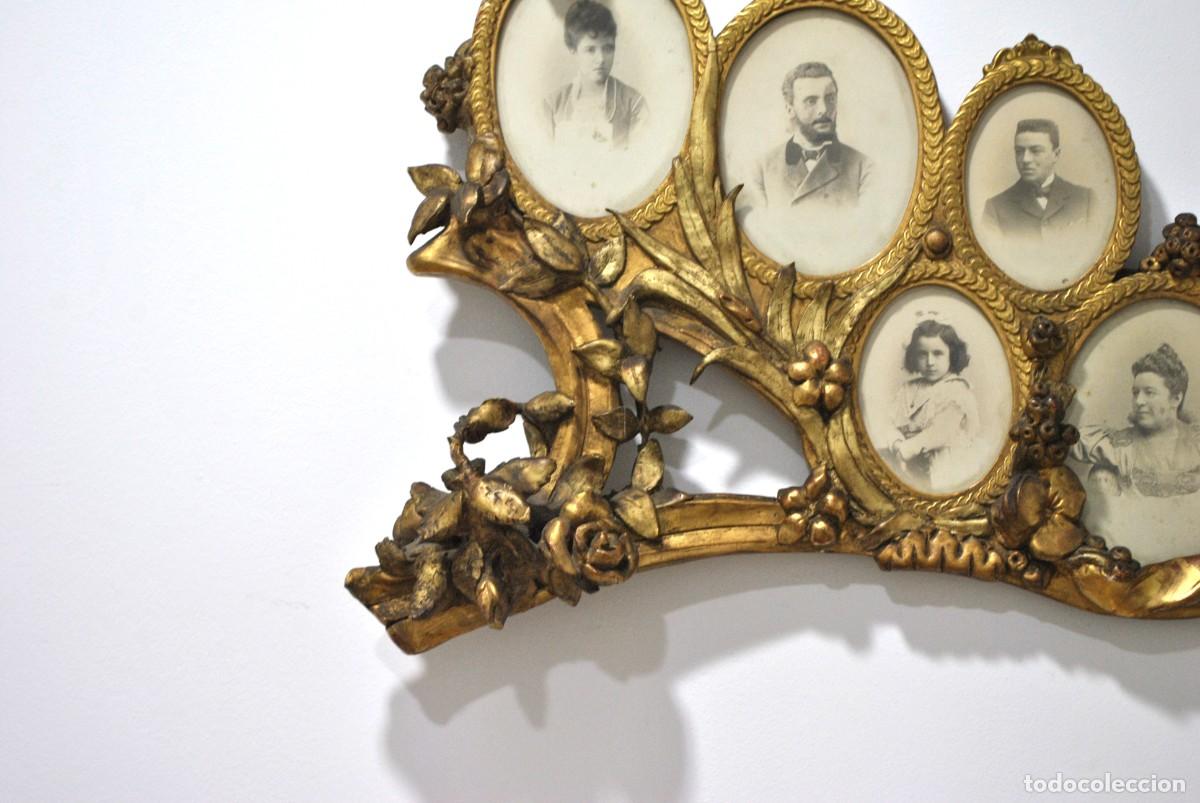 Antig&uuml;edades: PORTAFOTOS ANTIGUO M&Uacute;LTIPLE DE PARED - Foto 4