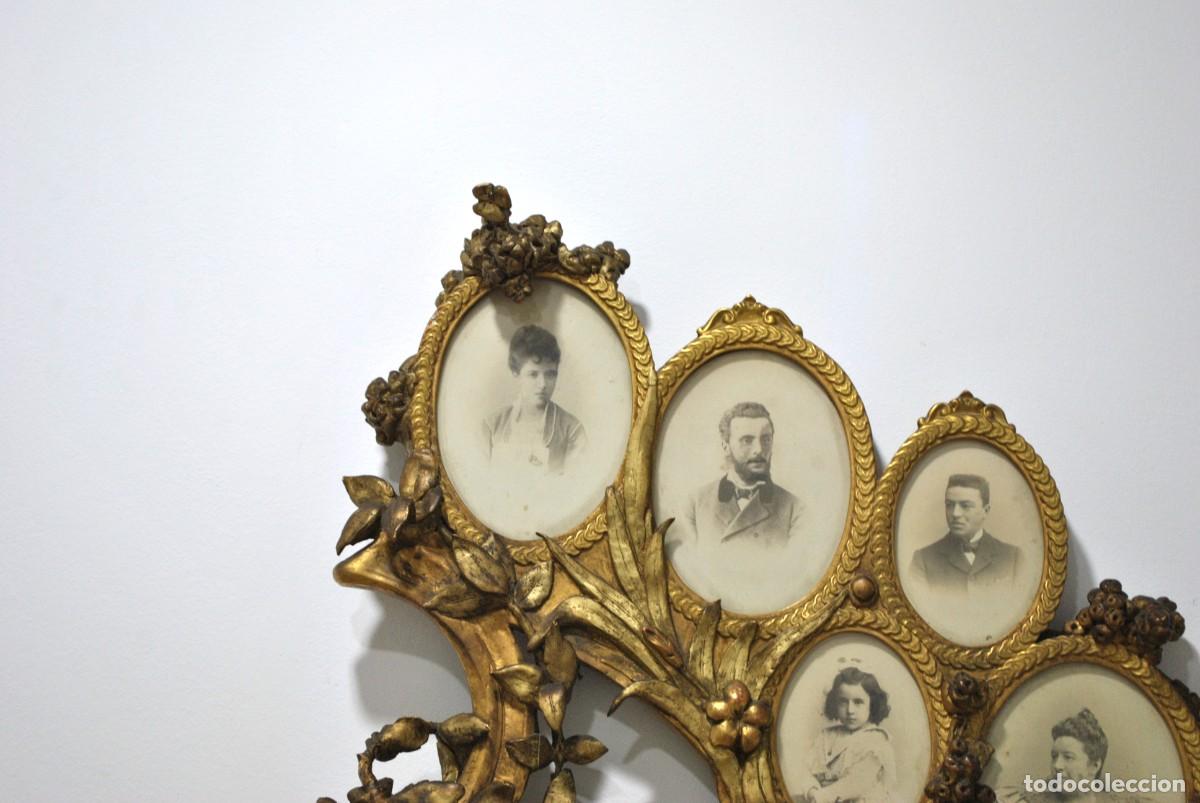 Antig&uuml;edades: PORTAFOTOS ANTIGUO M&Uacute;LTIPLE DE PARED - Foto 5