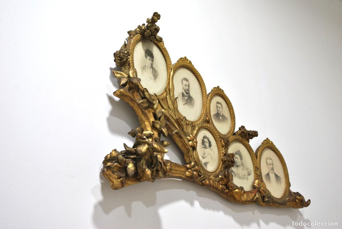 Antig&uuml;edades: PORTAFOTOS ANTIGUO M&Uacute;LTIPLE DE PARED - Foto 6