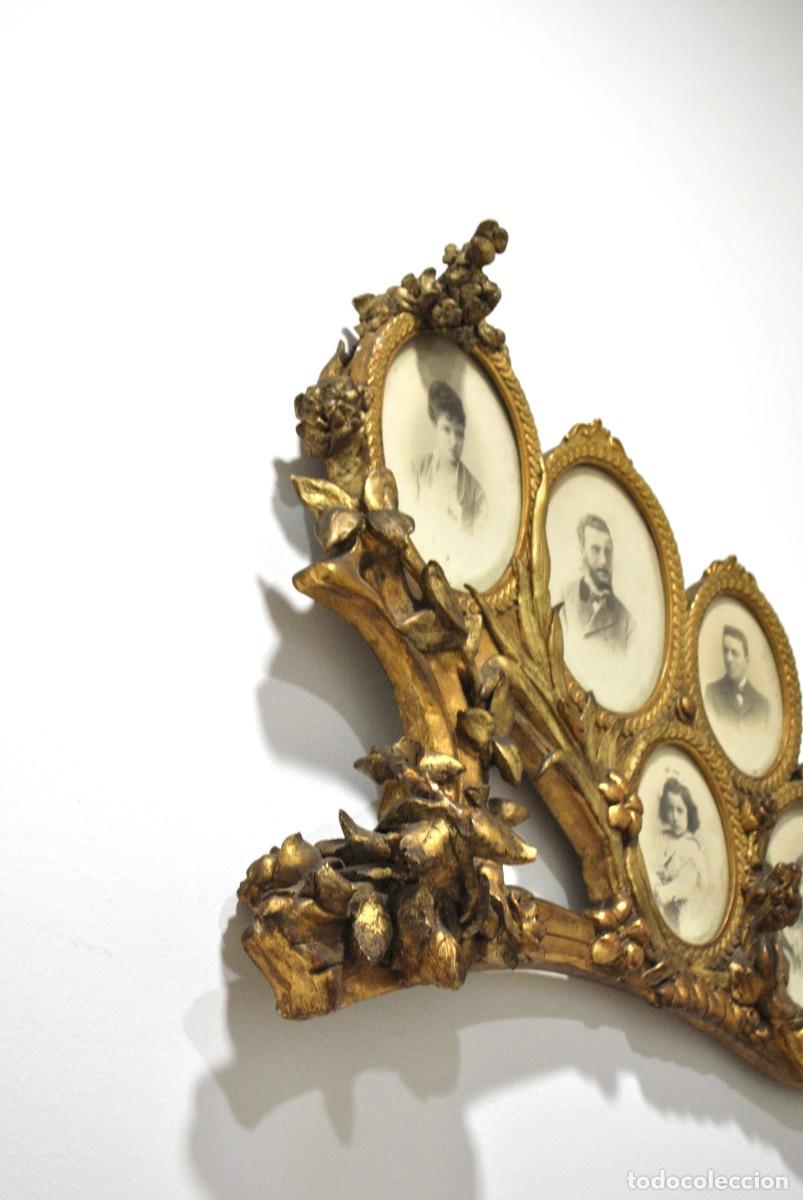 Antig&uuml;edades: PORTAFOTOS ANTIGUO M&Uacute;LTIPLE DE PARED - Foto 7
