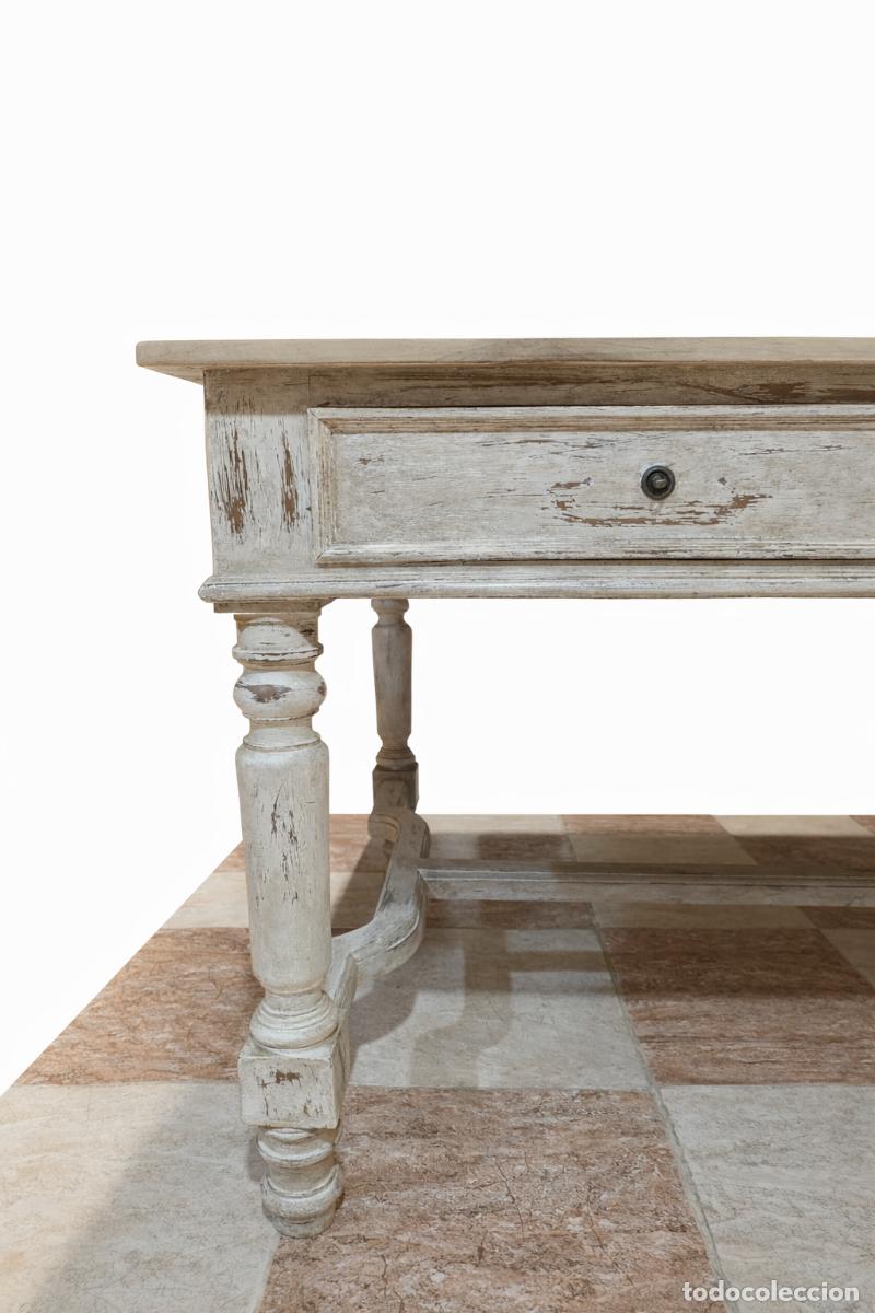 Antig&uuml;edades: GRAN MESA DE MADERA DE PINO LAVADA - Foto 3