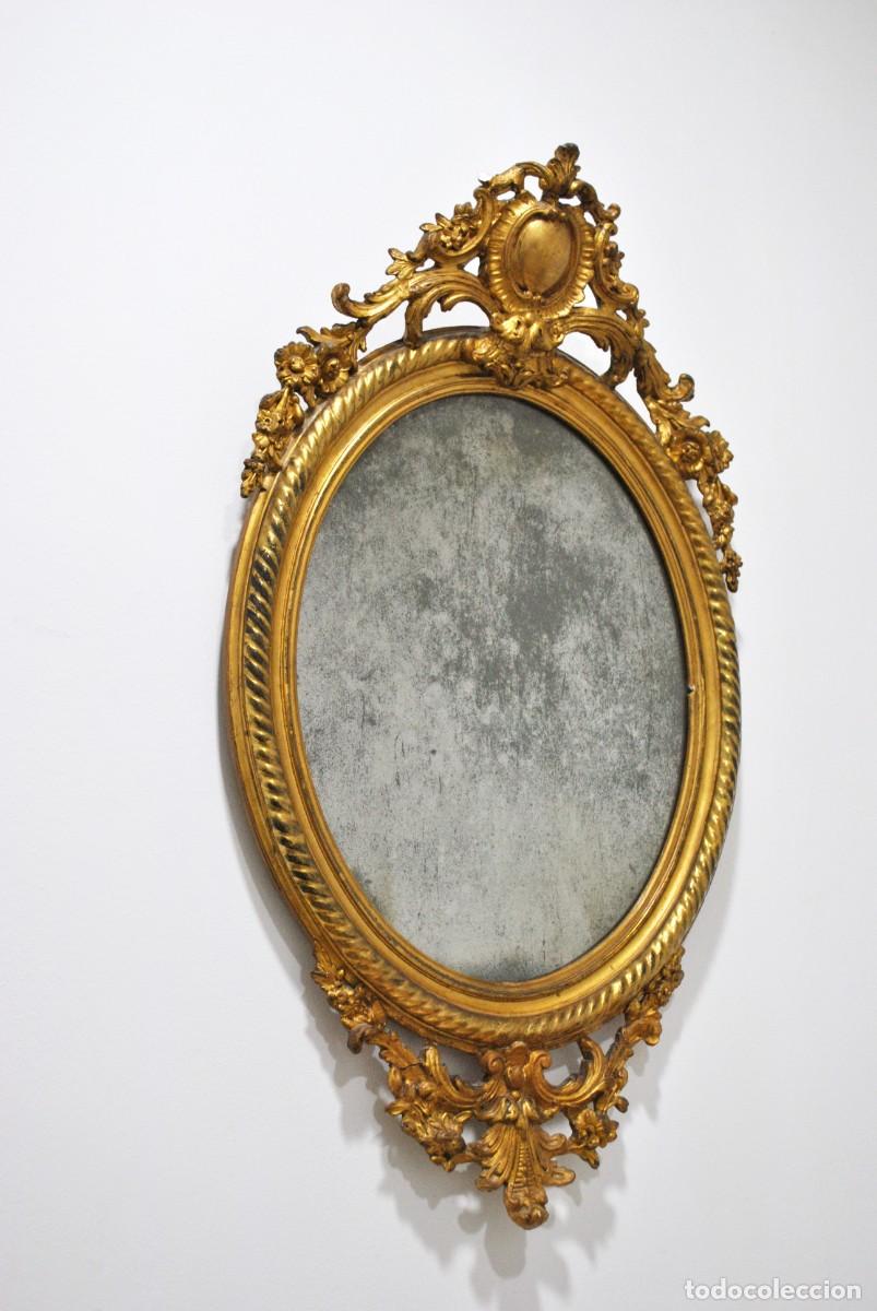 Antig&uuml;edades: ESPEJO OVALADO LUIS XV - Foto 2