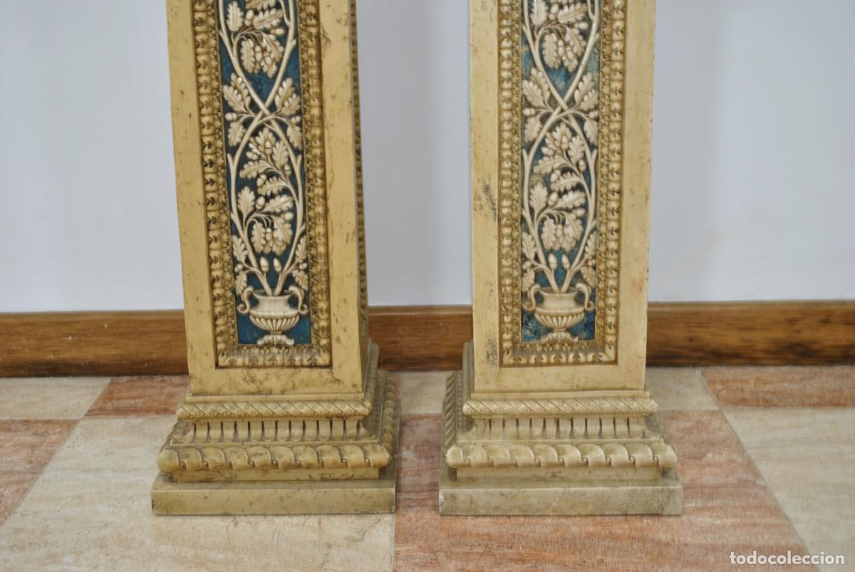 Antig&uuml;edades: PAREJA DE COLUMNAS ORNAMENTALES OREJUDO - Foto 6