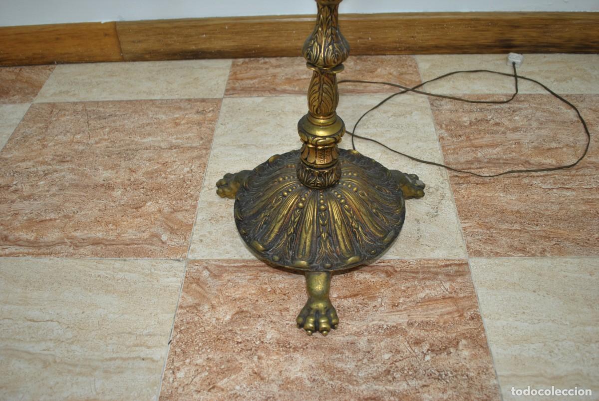 Antig&uuml;edades: L&Aacute;MPARA CANDELABRO DE PIE 11 LUCES - Foto 8