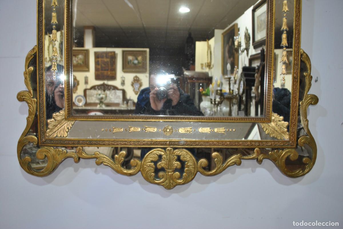 Antig&uuml;edades: ESPEJO ANTIGUO LUIS XV ORO - Foto 4