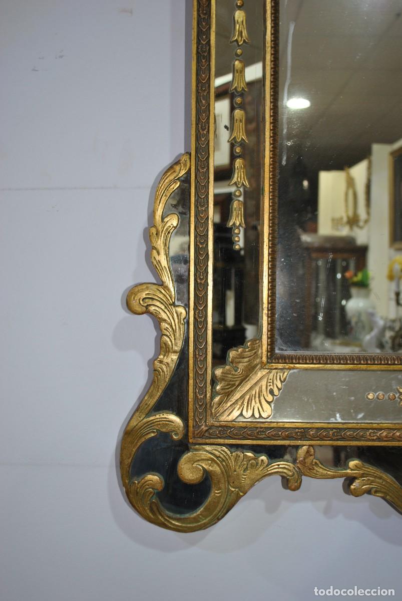 Antig&uuml;edades: ESPEJO ANTIGUO LUIS XV ORO - Foto 5