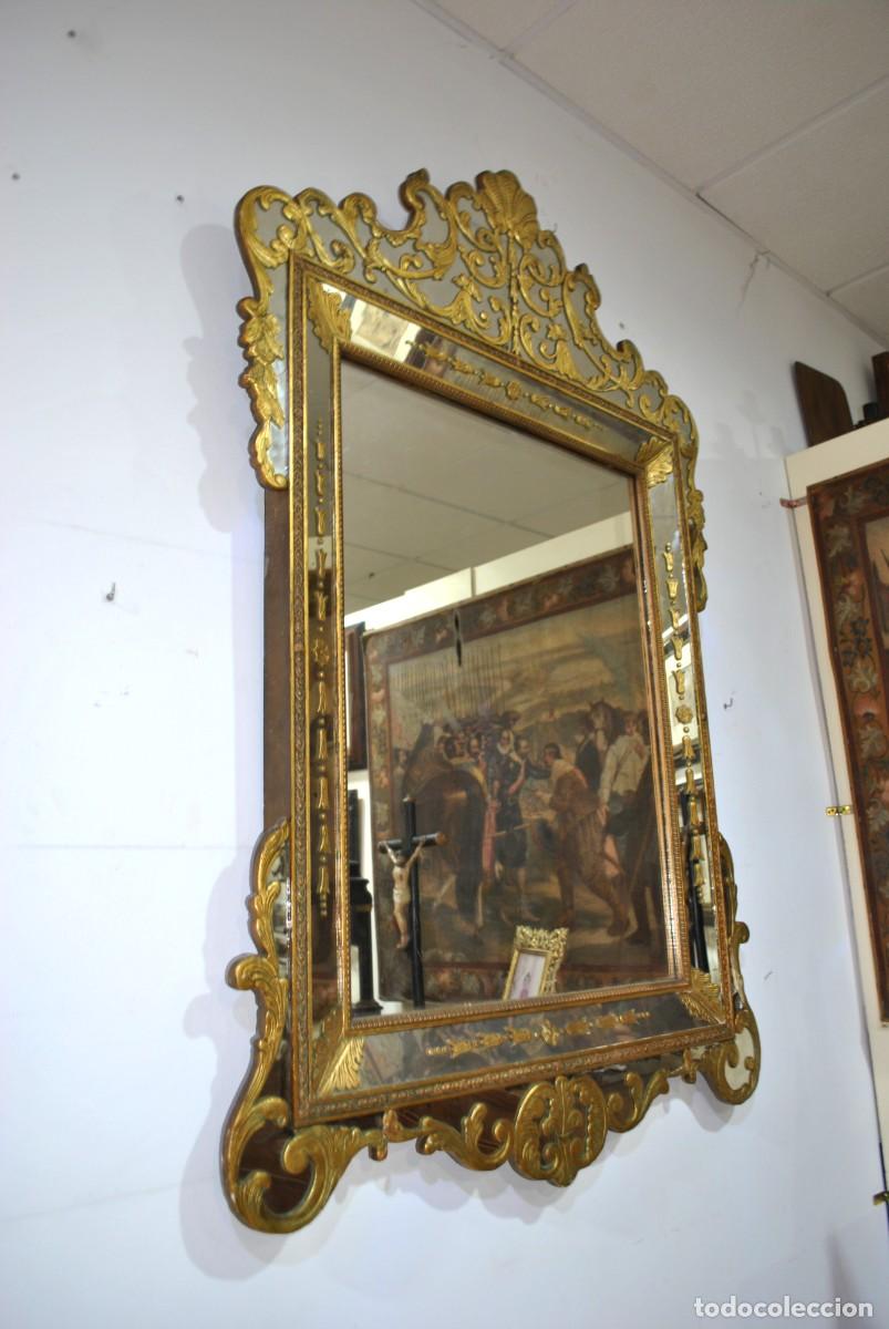 Antig&uuml;edades: ESPEJO ANTIGUO LUIS XV ORO - Foto 9
