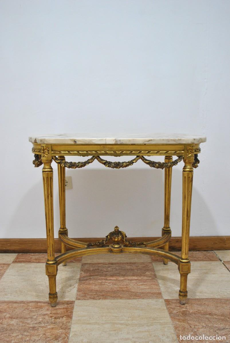 Antig&uuml;edades: MESA O CONSOLA LUIS XVI ORO - Foto 1