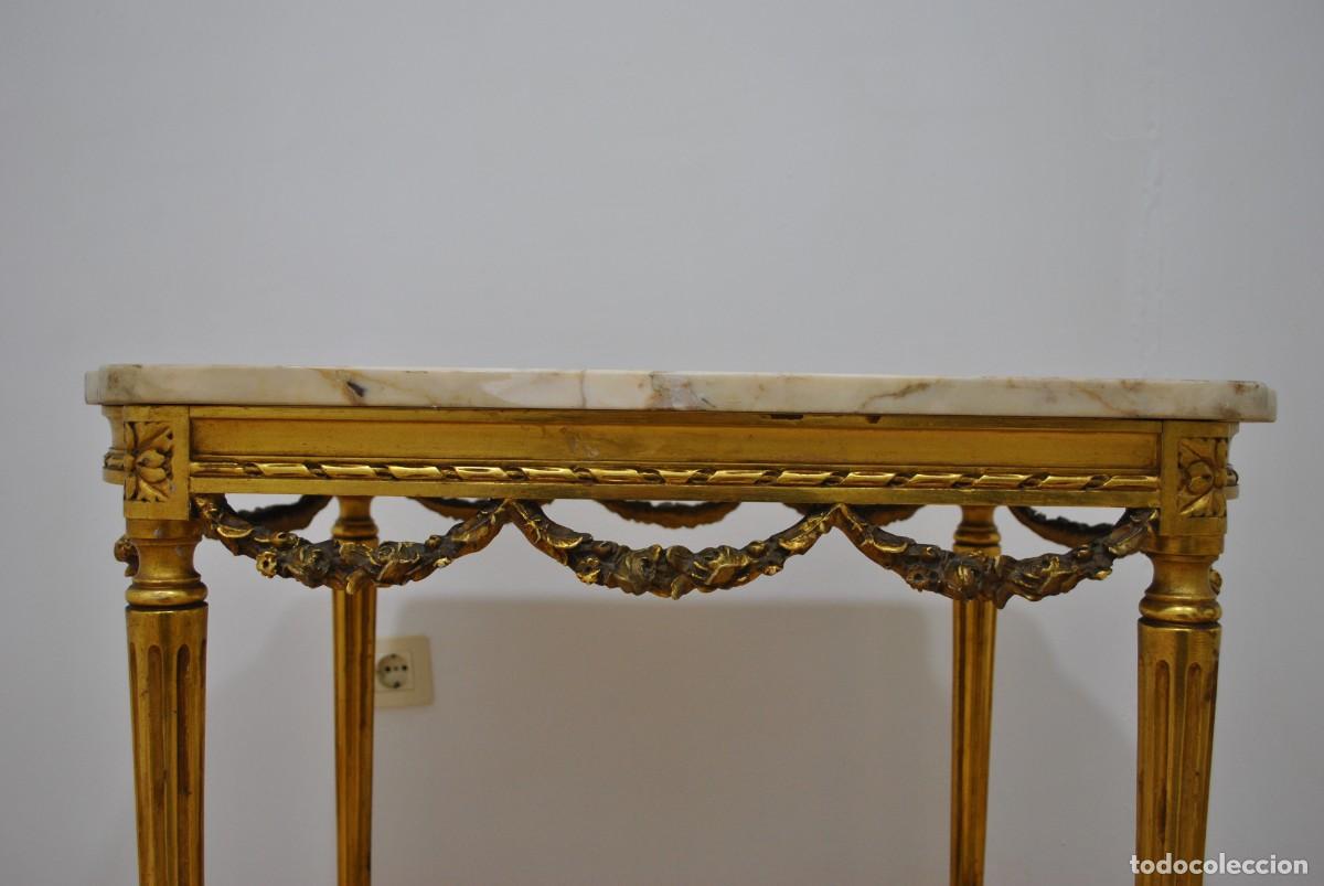 Antig&uuml;edades: MESA O CONSOLA LUIS XVI ORO - Foto 4