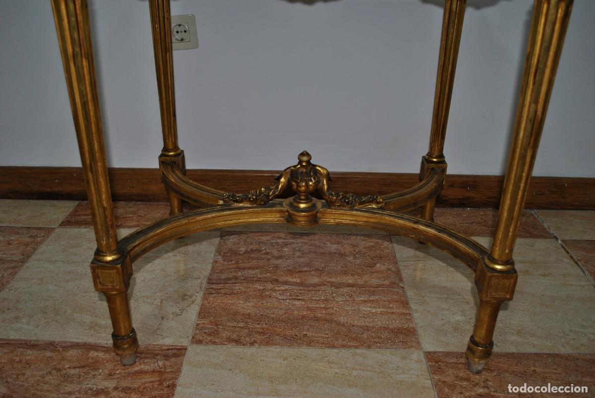 Antig&uuml;edades: MESA O CONSOLA LUIS XVI ORO - Foto 5