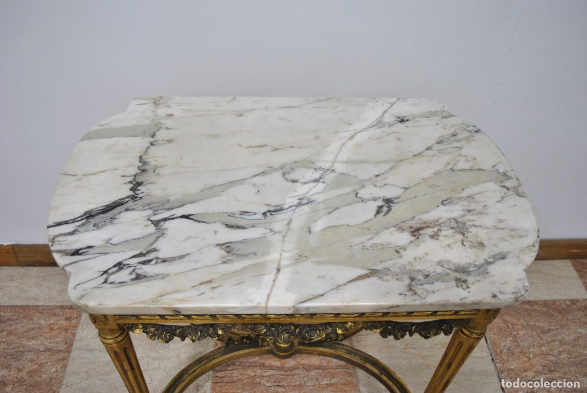 Antig&uuml;edades: MESA O CONSOLA LUIS XVI ORO - Foto 7