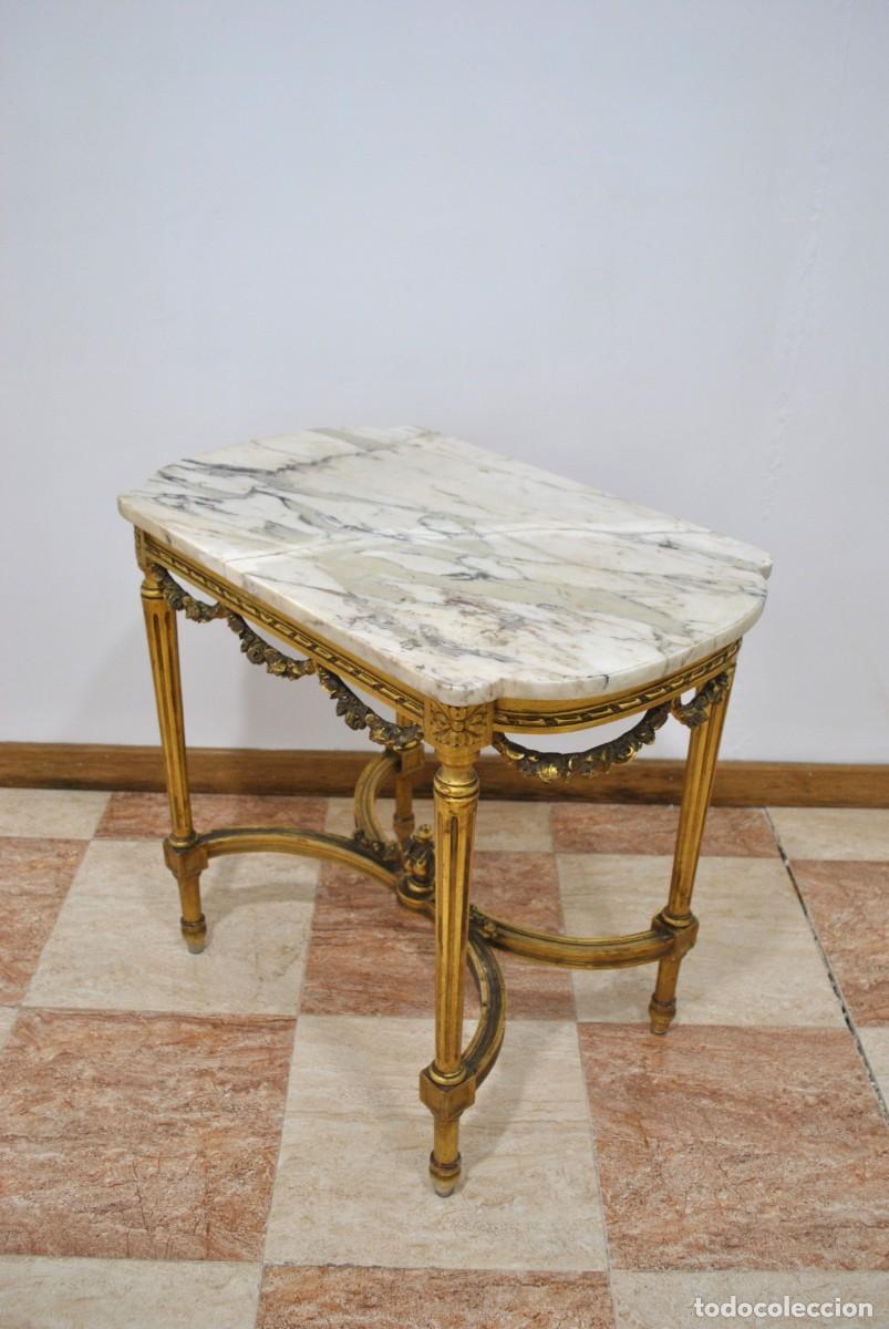 Antig&uuml;edades: MESA O CONSOLA LUIS XVI ORO - Foto 9