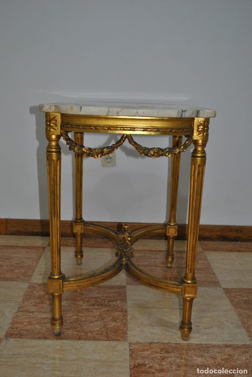 Antig&uuml;edades: MESA O CONSOLA LUIS XVI ORO - Foto 11
