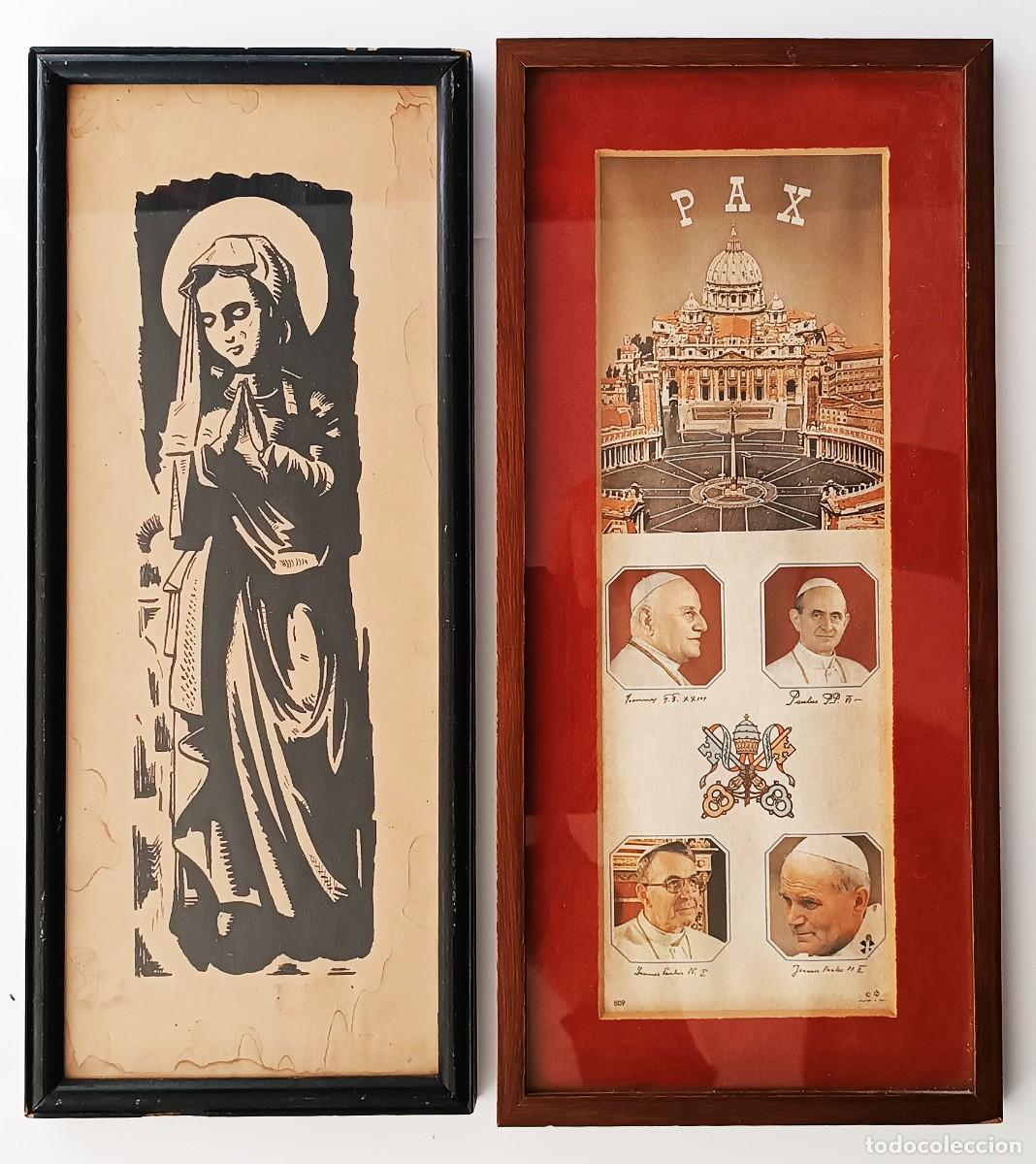 Antig&uuml;edades: 2 CUADRITOS RELIGIOSOS - Foto 1