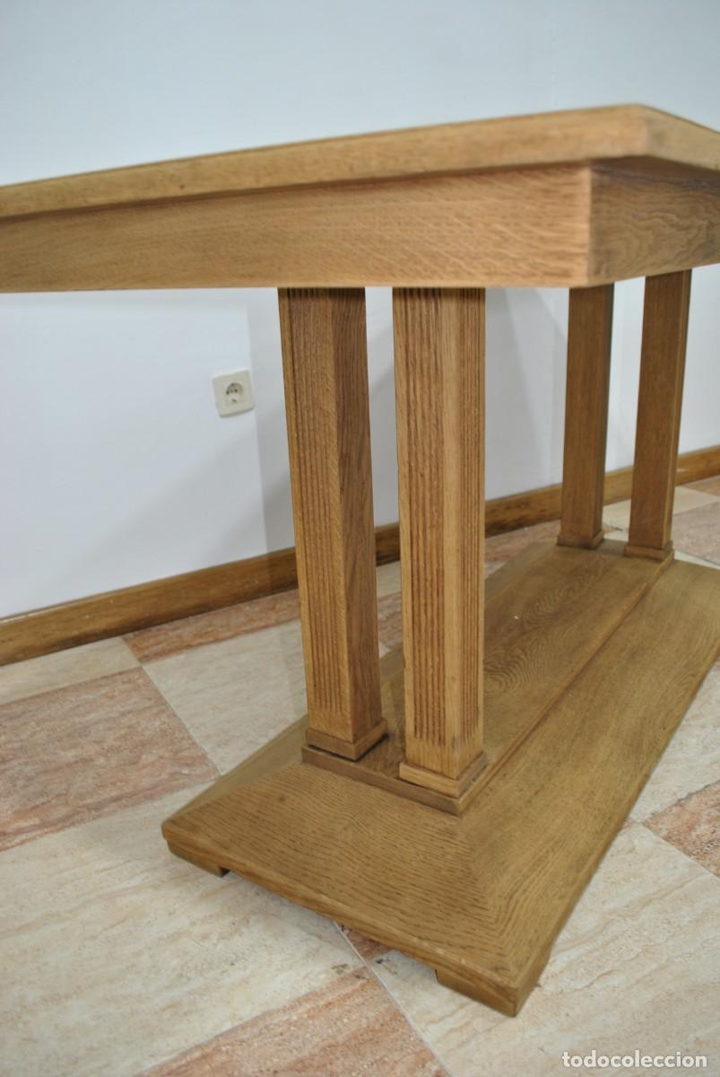 Antig&uuml;edades: MESA DE COMEDOR ROBLE ART D&Eacute;CO - Foto 9
