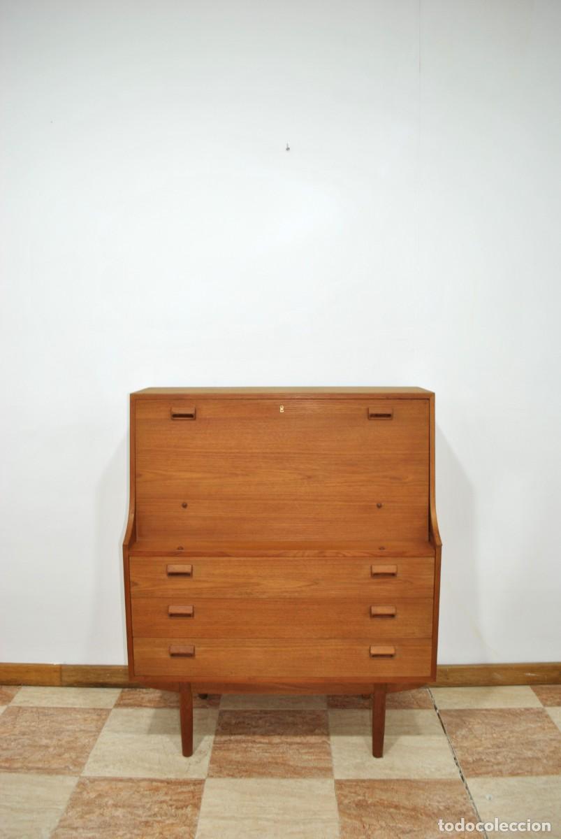 Antig&uuml;edades: ESCRITORIO SECRETER DAN&Eacute;S MID CENTURY - Foto 1