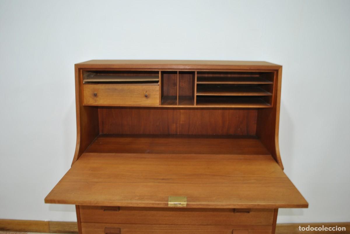 Antig&uuml;edades: ESCRITORIO SECRETER DAN&Eacute;S MID CENTURY - Foto 4