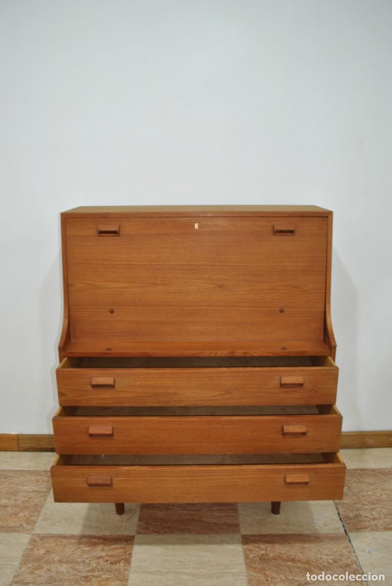 Antig&uuml;edades: ESCRITORIO SECRETER DAN&Eacute;S MID CENTURY - Foto 5