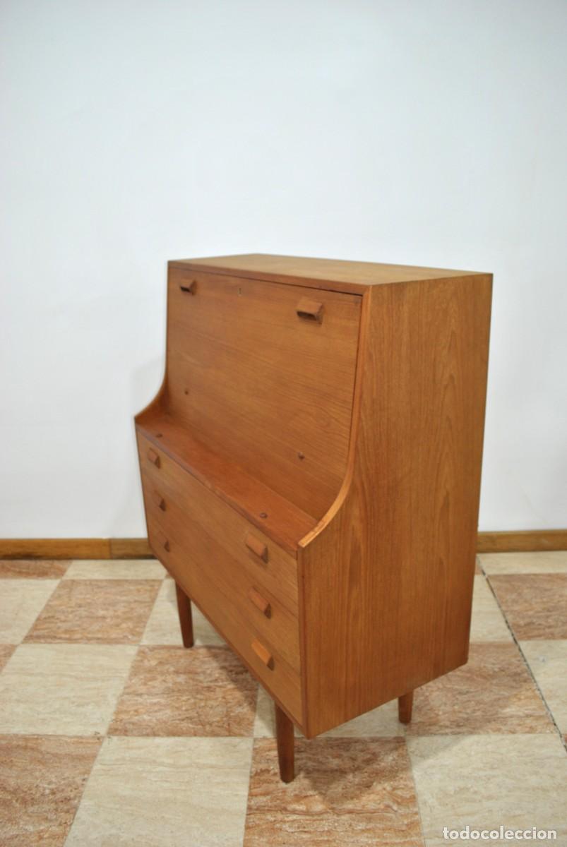 Antig&uuml;edades: ESCRITORIO SECRETER DAN&Eacute;S MID CENTURY - Foto 8