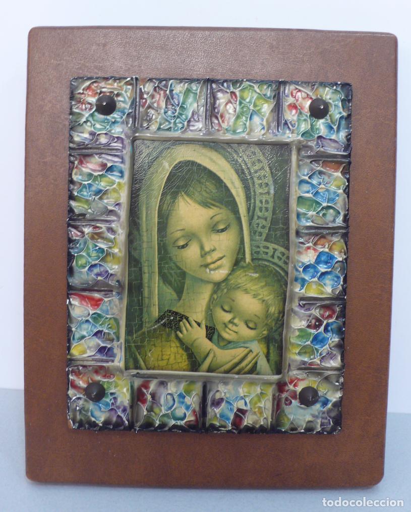 Antig&uuml;edades: PEQUE&Ntilde;O CUADRO CON VIRGEN - Foto 1