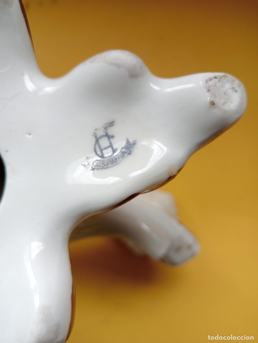 Antig&uuml;edades: Candelabro p&aacute;jaro de marca Hispania (Manises) - Foto 4