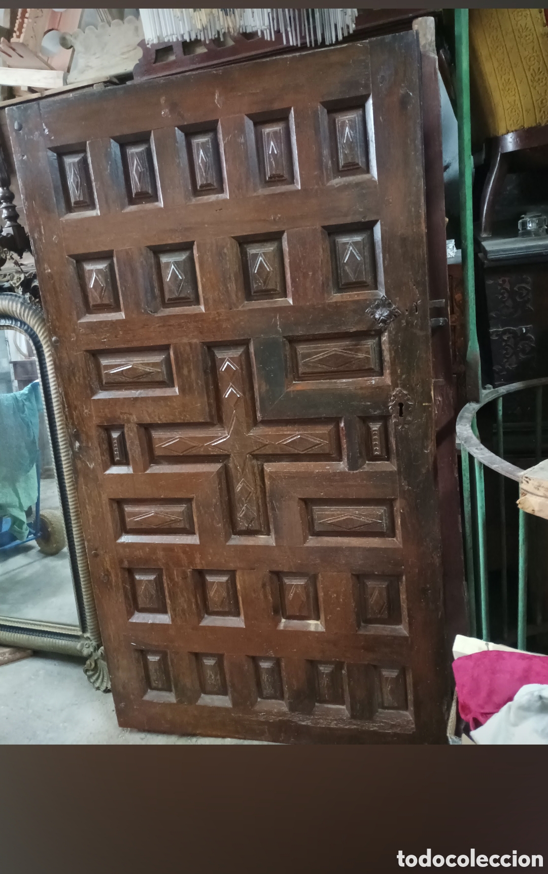 Antig&uuml;edades: PUERTA DE MADERA ANTIGUA - Foto 1