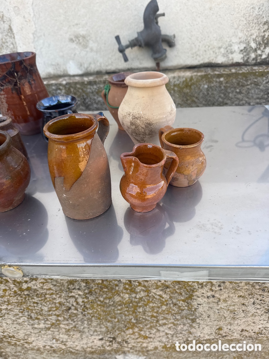 Antig&uuml;edades: Lote de jarras, De Barro - Foto 3