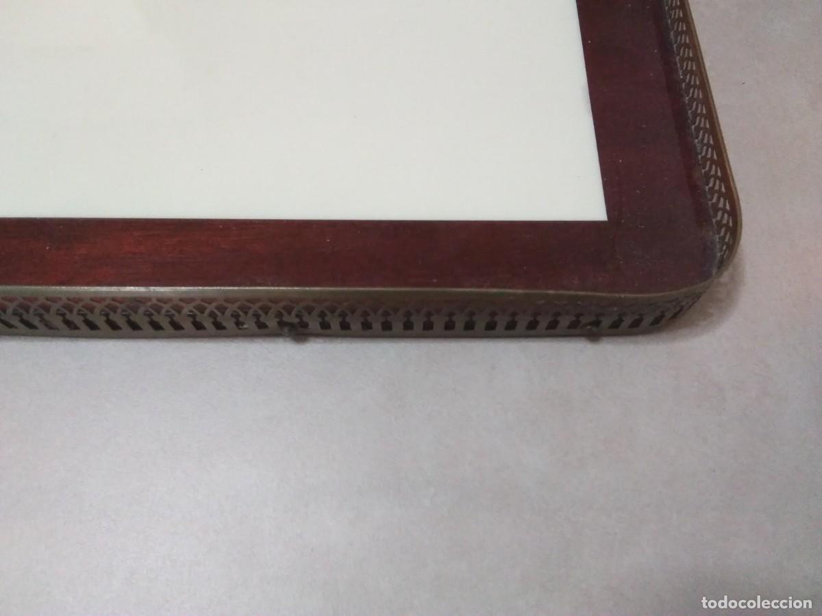 Antig&uuml;edades: Bandeja rectangular grande con motivo del velero Speedwell - Foto 5