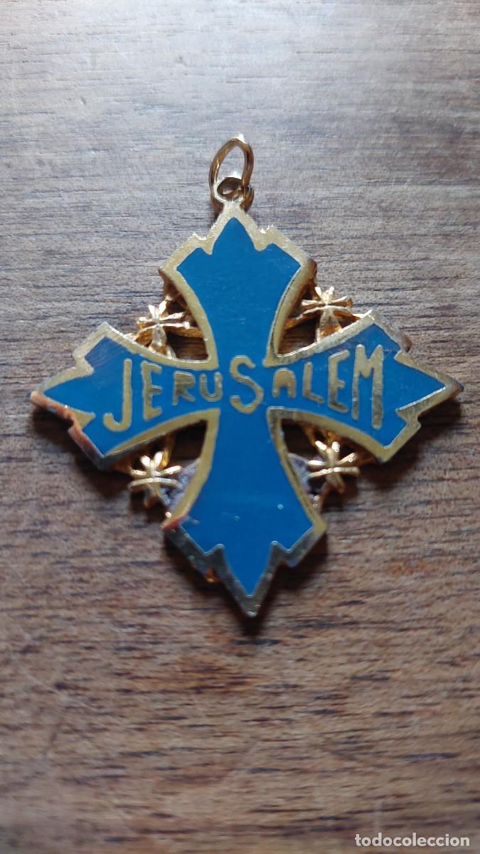 Antig&uuml;edades: Medalla de Jerusal&eacute;n esmaltada - Foto 1