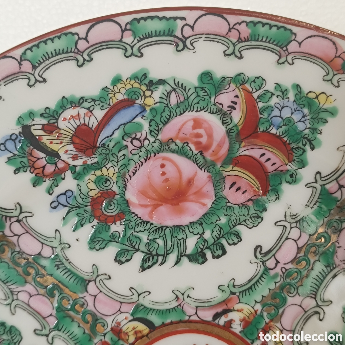 Antig&uuml;edades: Plato de porcelana china de Macao - Foto 2