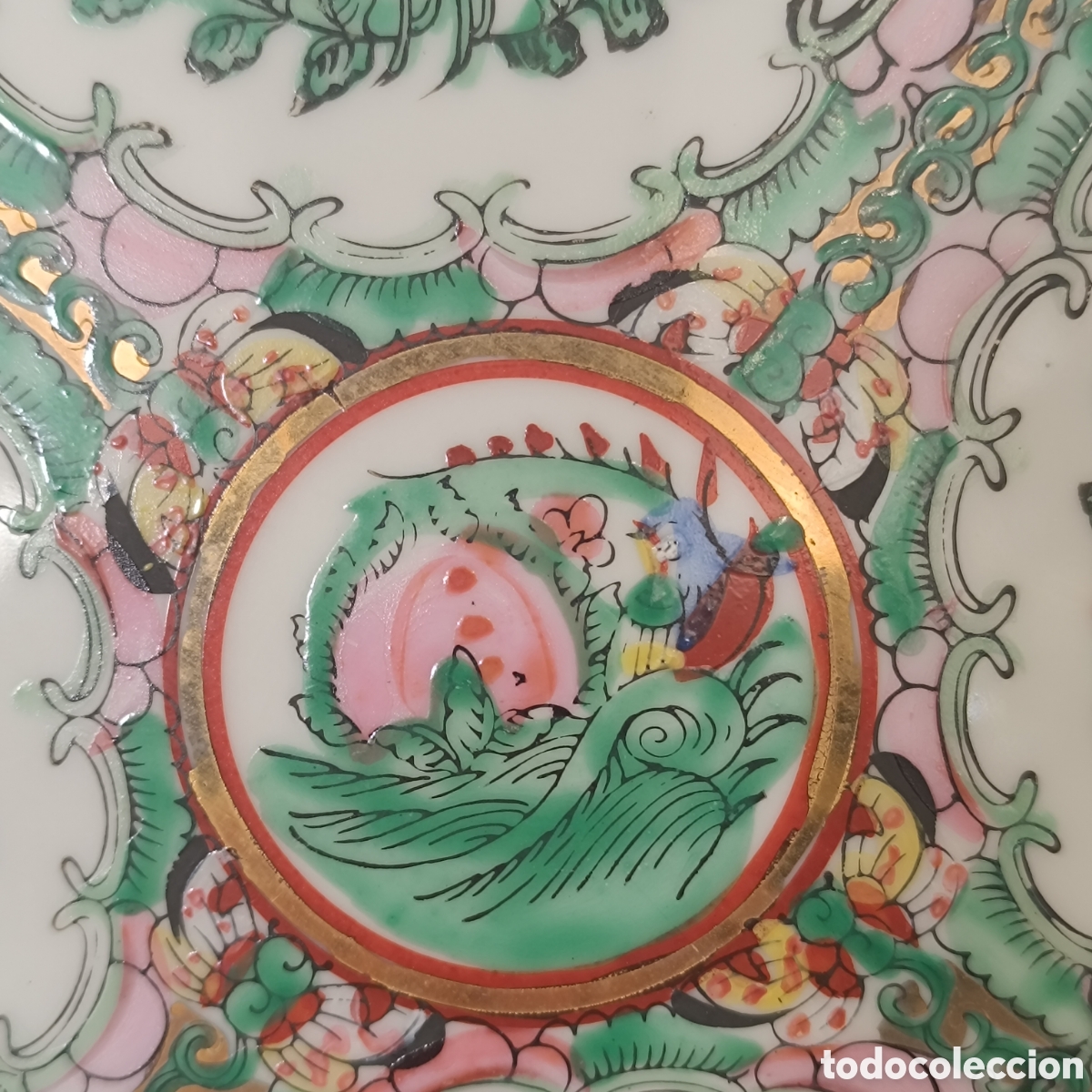Antig&uuml;edades: Plato de porcelana china de Macao - Foto 3