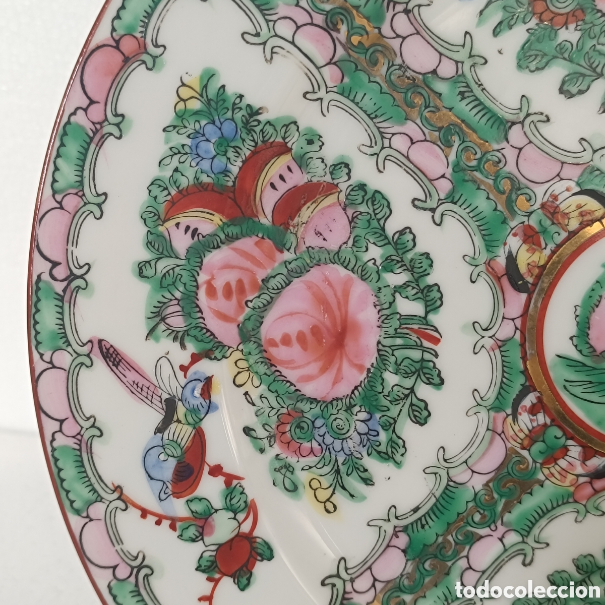 Antig&uuml;edades: Plato de porcelana china de Macao - Foto 4
