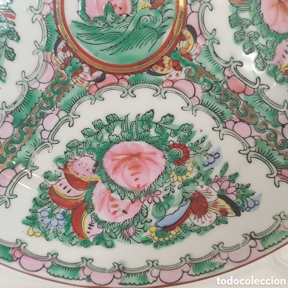 Antig&uuml;edades: Plato de porcelana china de Macao - Foto 5