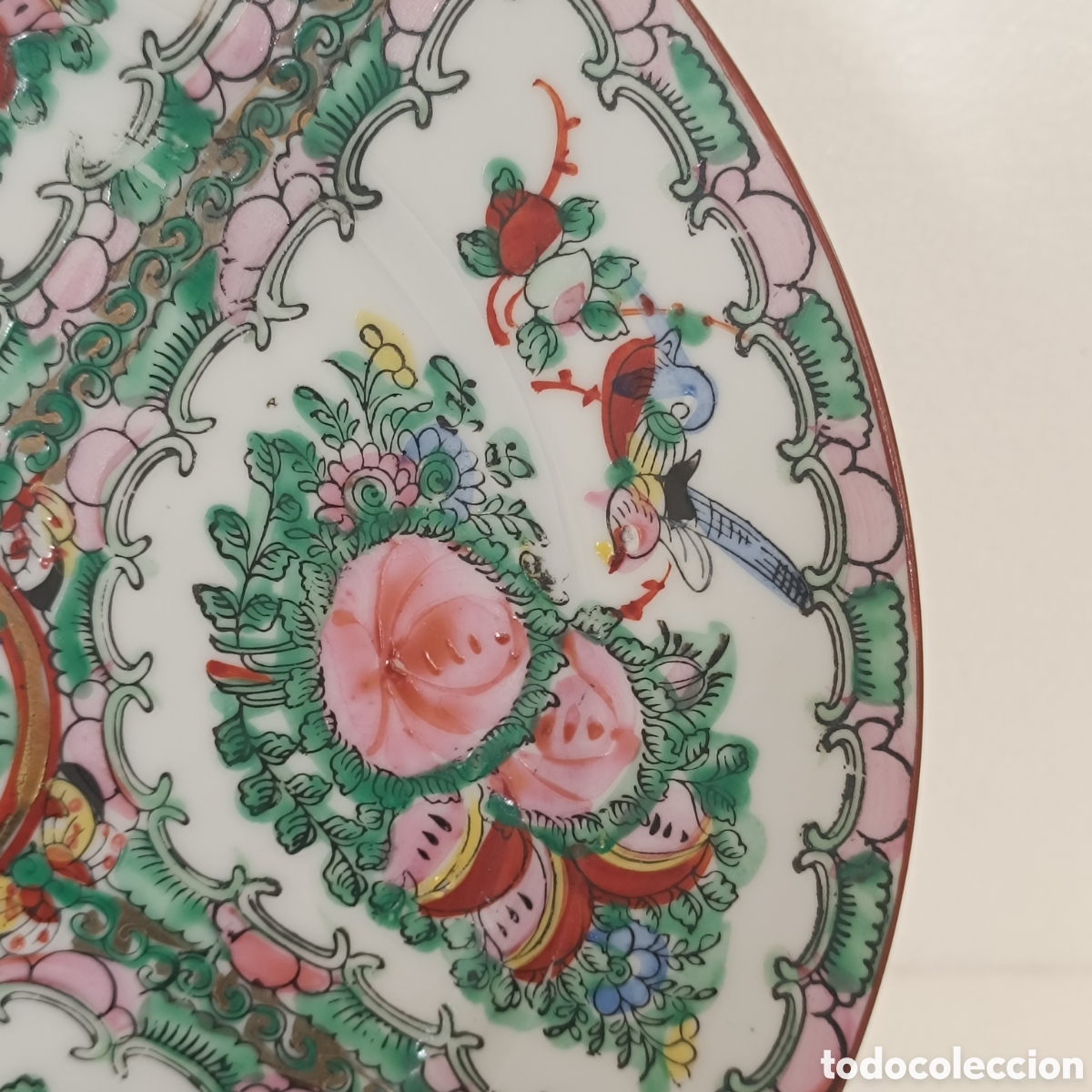 Antig&uuml;edades: Plato de porcelana china de Macao - Foto 6