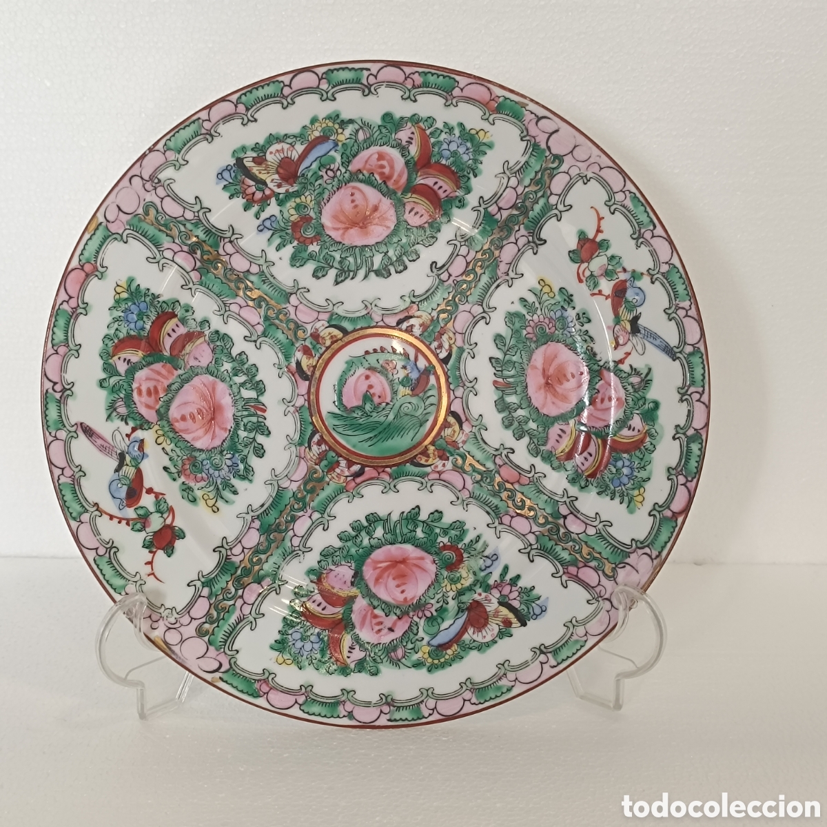 Antig&uuml;edades: Plato de porcelana china de Macao - Foto 1