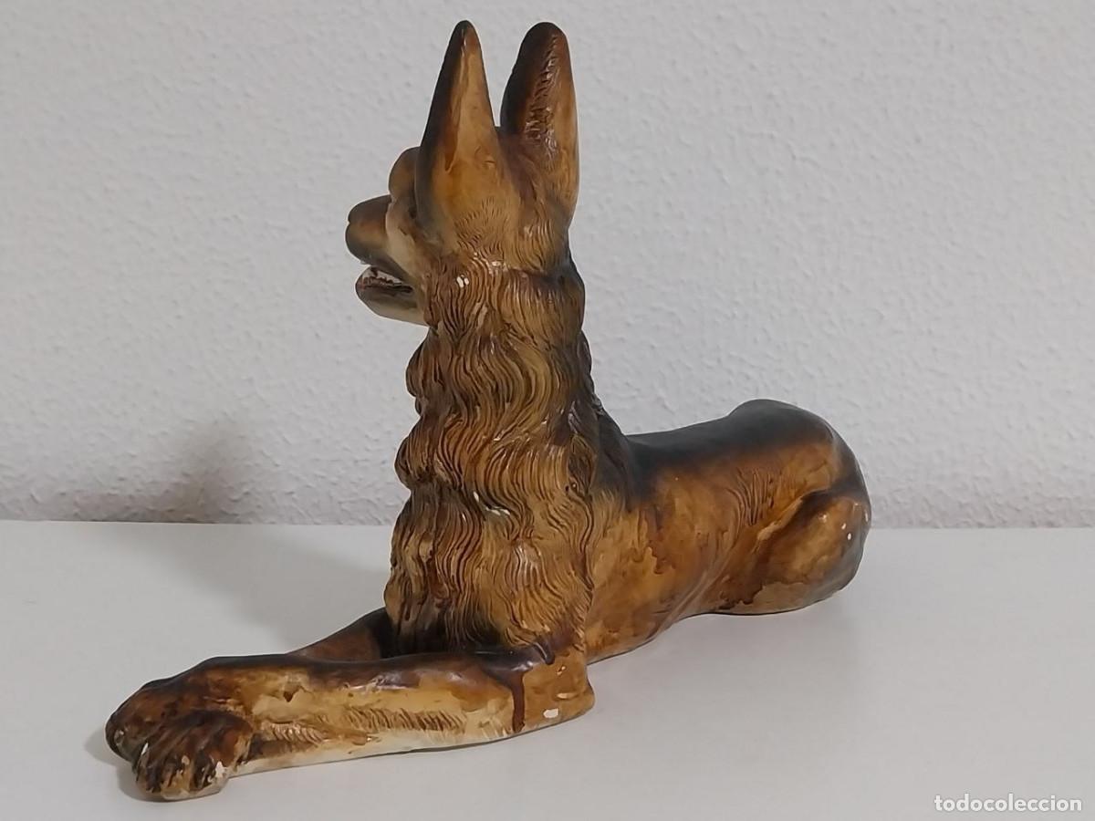 Antig&uuml;edades: Figura Vintage Pastor Alem&aacute;n - Foto 3