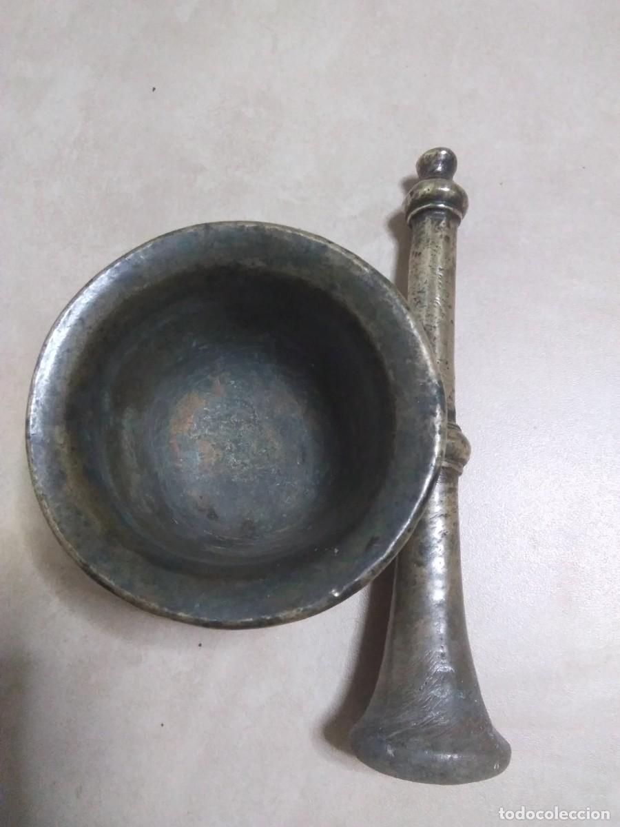 Antig&uuml;edades: Antiguo Mortero o Almirez de Conchas en bronce - Foto 5