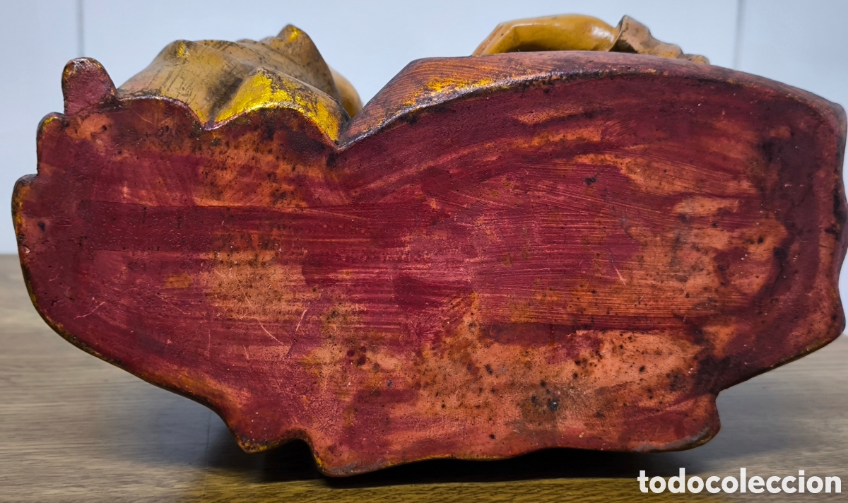 Antig&uuml;edades: ANTIGUO SAGRADO CORAZ&Oacute;N. IMPECABLE - Foto 11