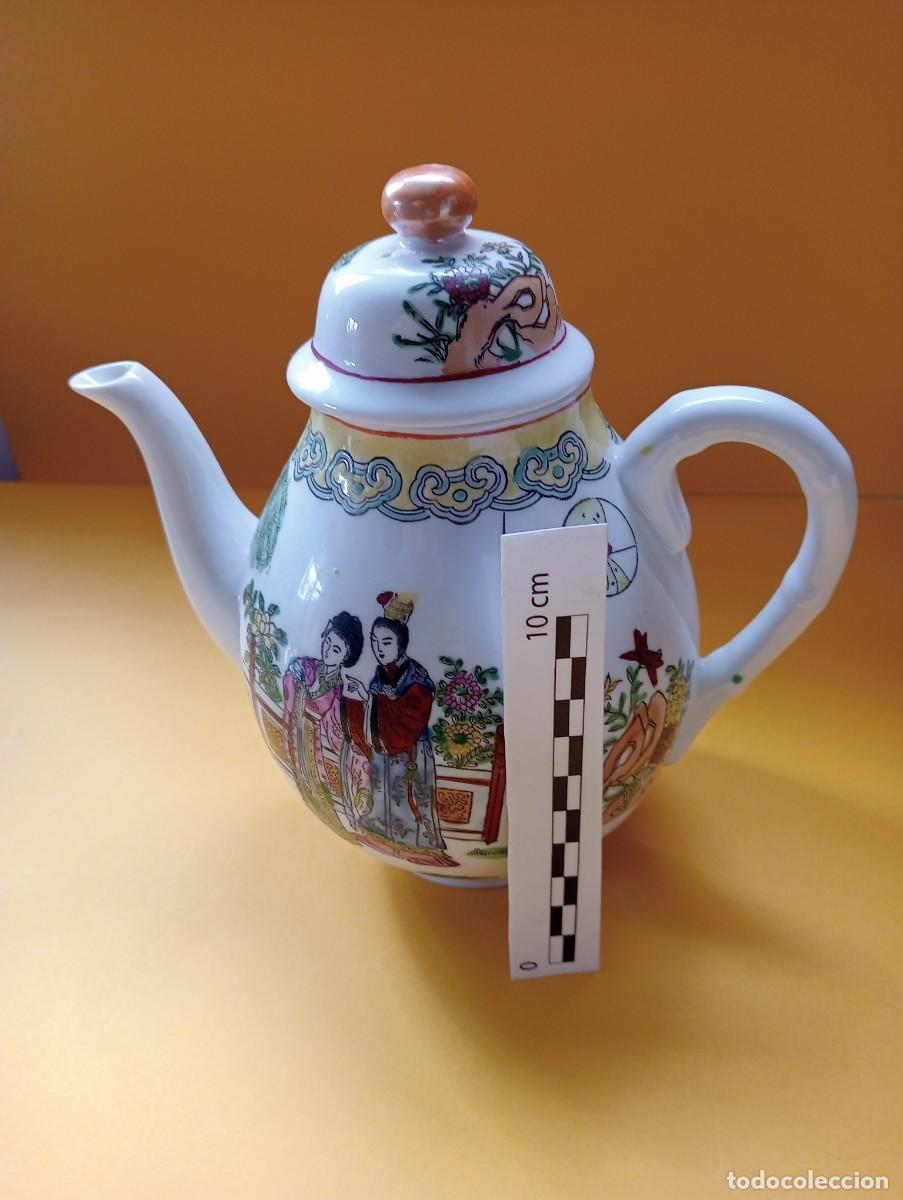 Antig&uuml;edades: Tetera porcelana Macao - Foto 3