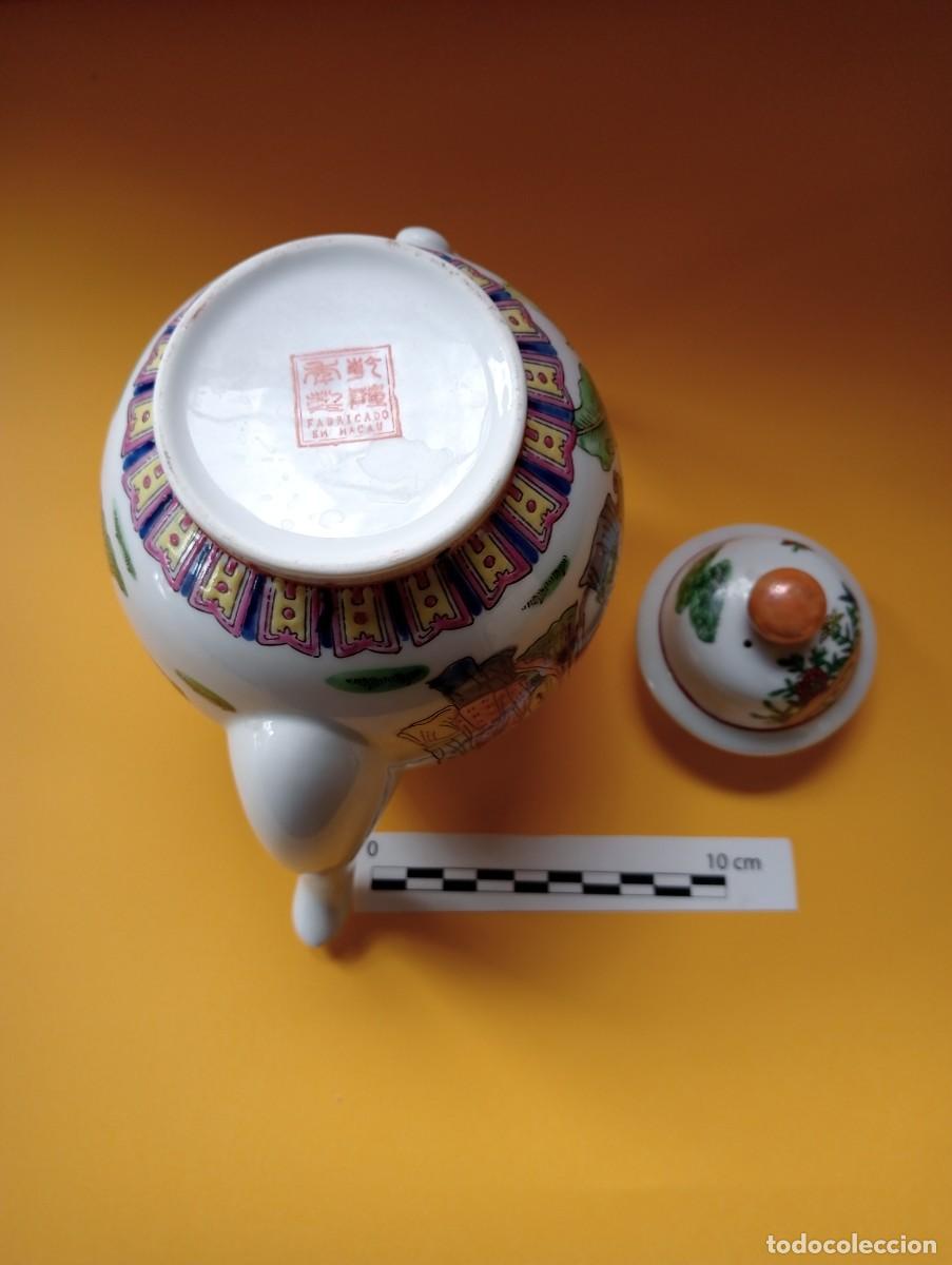 Antig&uuml;edades: Tetera porcelana Macao - Foto 6