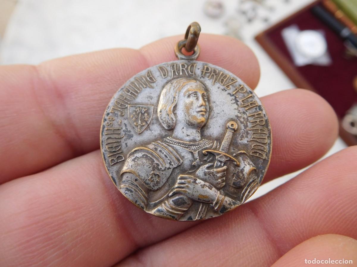 Antig&uuml;edades: Medalla religiosa de Juana de Arco Jeanne dArc - Foto 2