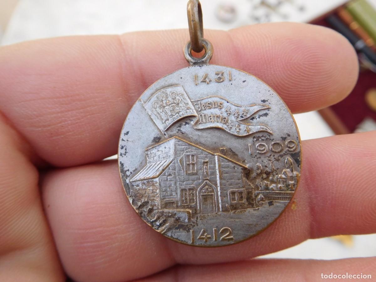 Antig&uuml;edades: Medalla religiosa de Juana de Arco Jeanne dArc - Foto 4